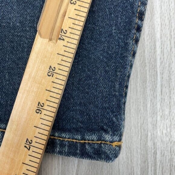 Re/Done x Revolve Originals High Rise Ankle Crop Jean Midnight Blue Dark Wash 26 - Picture 11 of 11